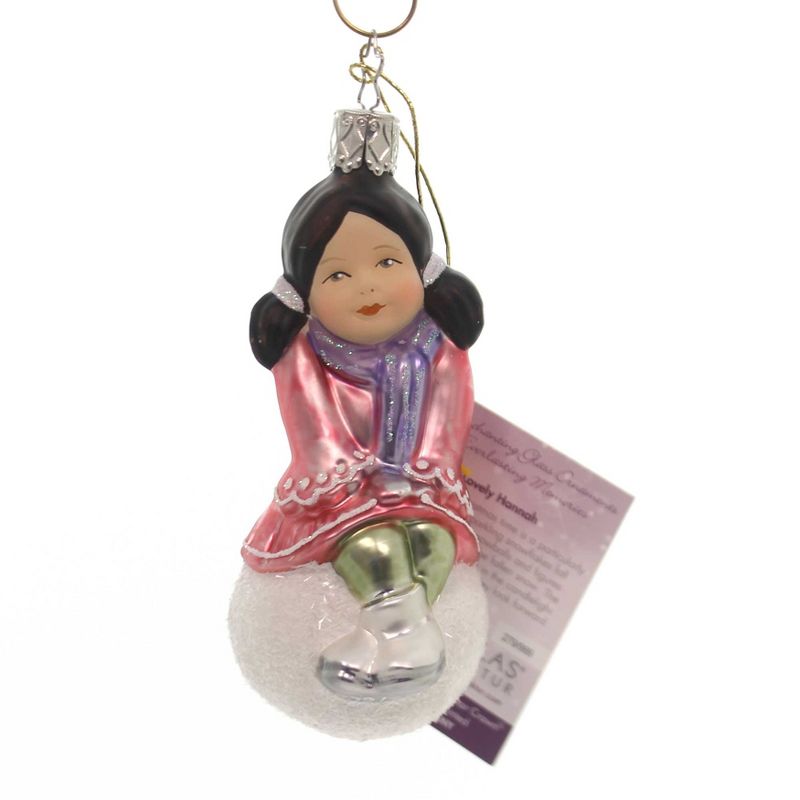 Inge Glas 4.25" Lovely Hannah Numbered Limited Edition  -  Tree Ornaments