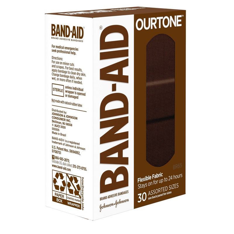 Band-Aid Ourtone Assorted Adhesive Bandages - BR65 - 30ct