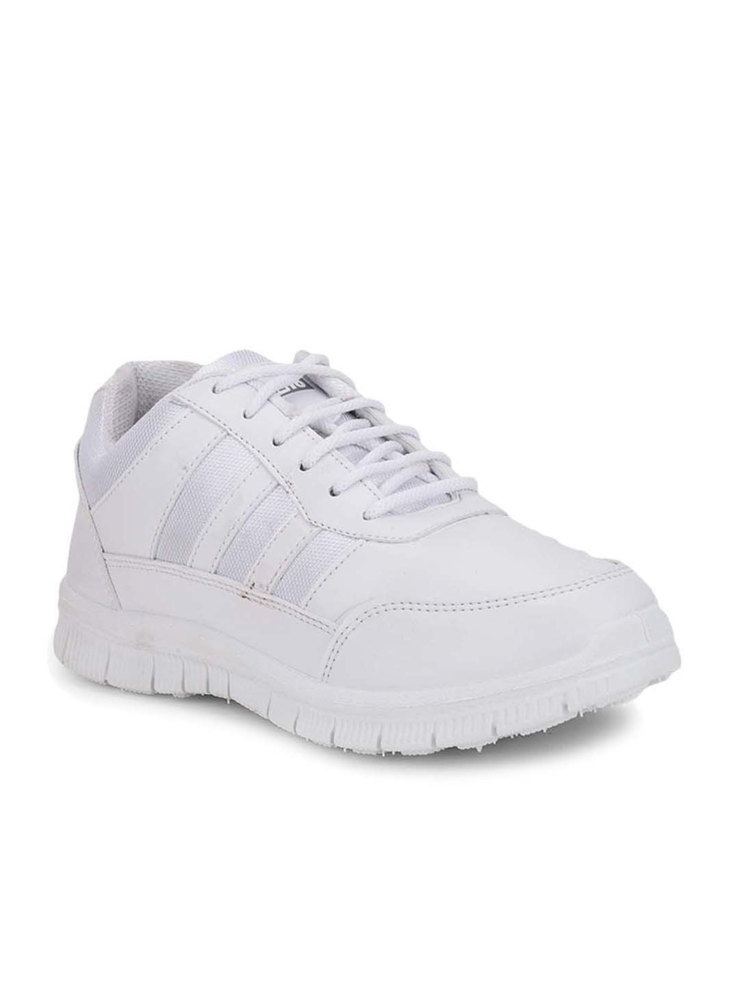 Force 10 By Liberty Kids White Lace Up Shoes