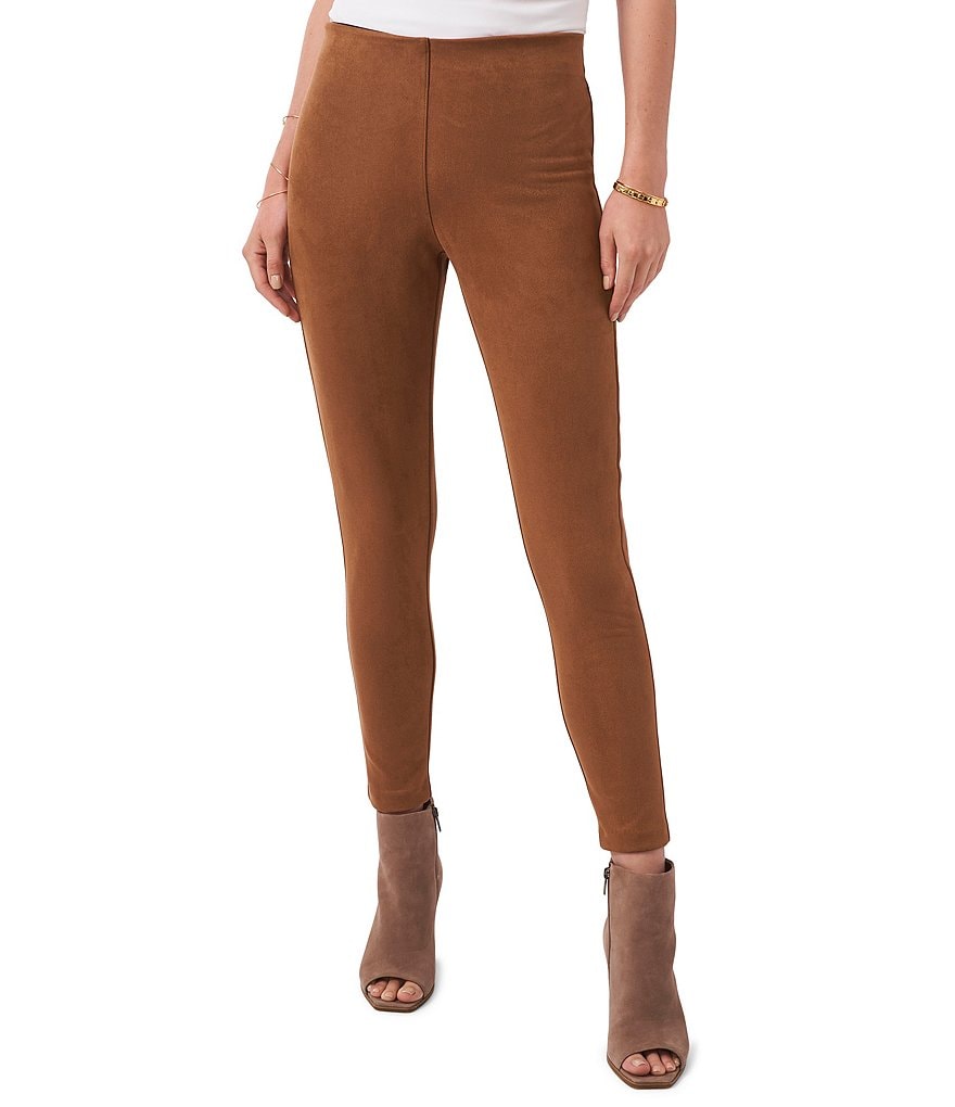 Vince Camuto Stretch Faux Suede Pull-On Leggings