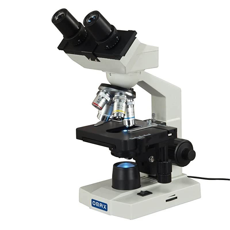 40X-2000X Binocular Lab Compound LED Microscope with Microscope Book