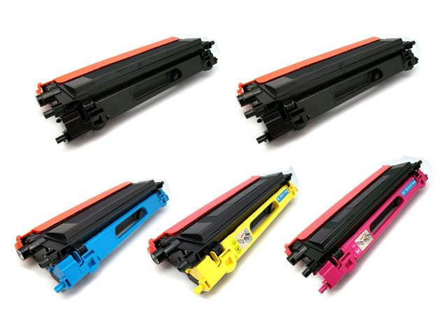 Cisinks &reg; 5PK NEW TN-115 TN115BK *2 TN115C *1 TN115M *1 TN115Y *1 Toner Cartridges for Brother DCP-9040CN, DCP-9045CDN, HL-4040CDN, HL-4040CN, HL-4070CDW, MFC-9440CN, MFC-9450CDN, MFC-9840CDW