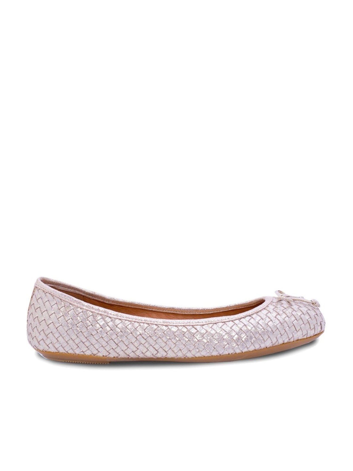 Geox Women's D Palmaria Silver Flat Ballets