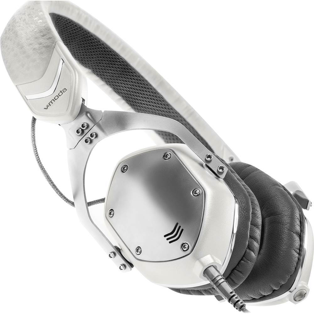 V-MODA XS On-Ear Folding Design Noise-Isolating Metal Headphone (White Silver) (XS-U-WSILVER)