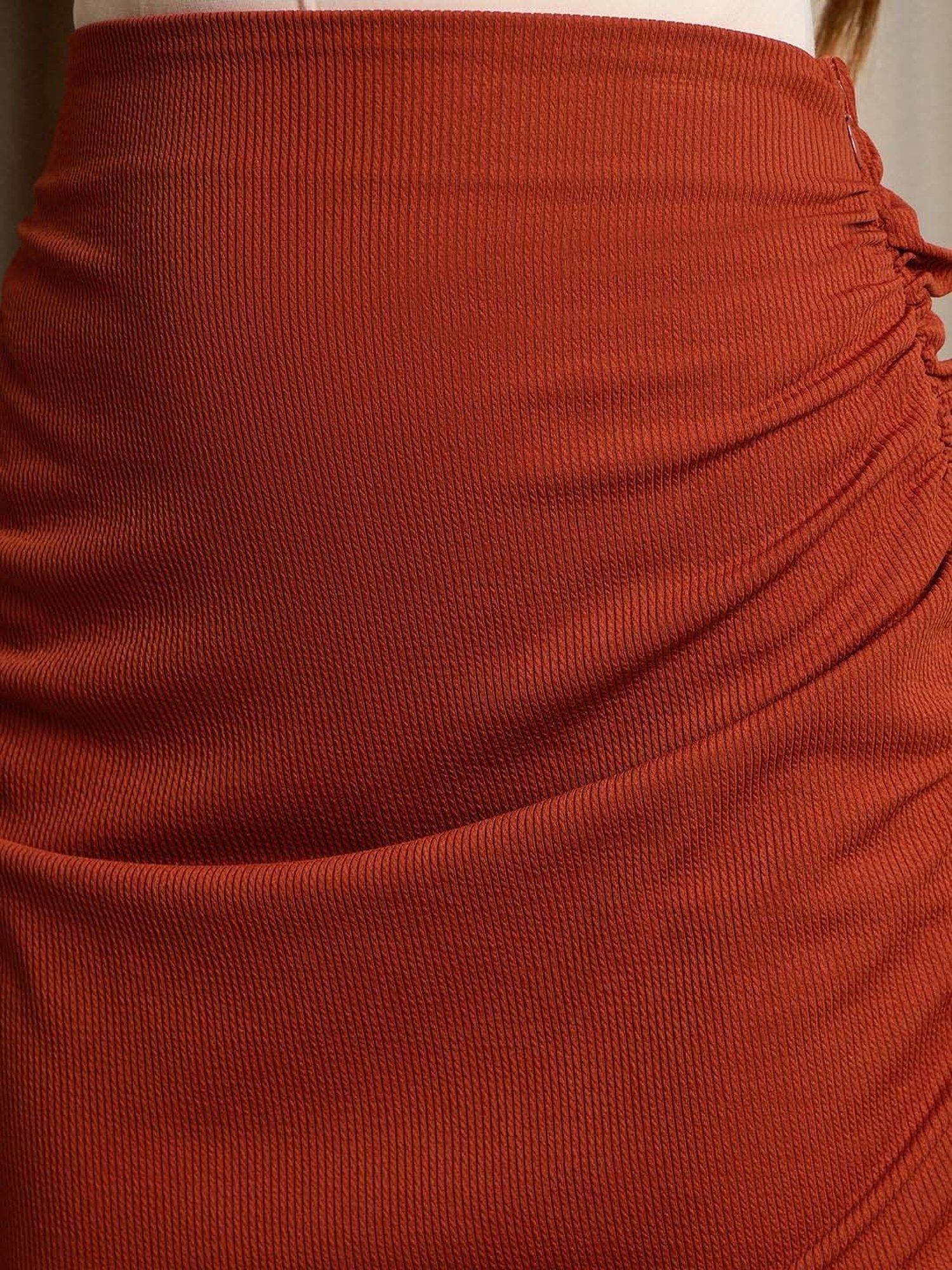 Marie Claire Rust Bodycon Skirt