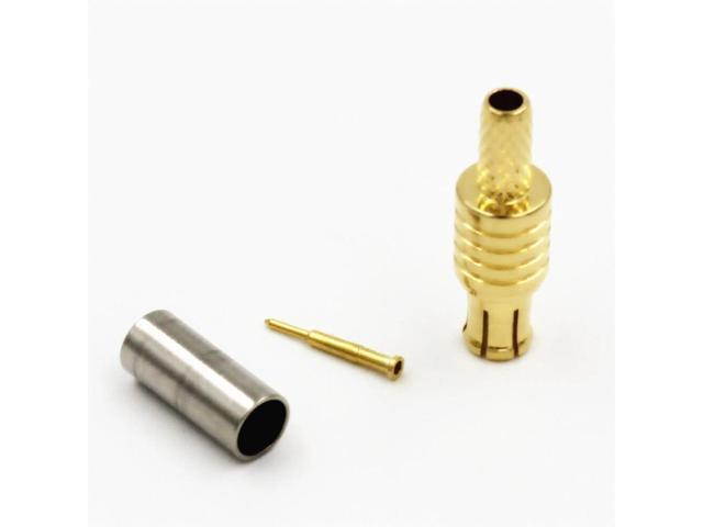 100PCS MCX Male Plug Crimp RG174 RG316 LMR100 RF Connector