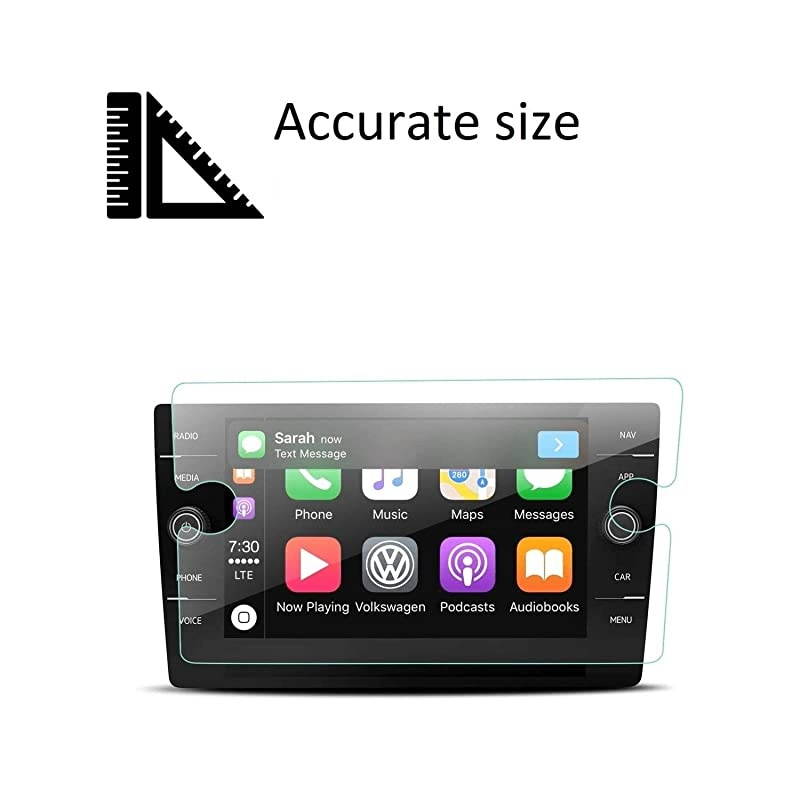 Tempered Glass Screen Protector for 2018 2019 2020 2021 Volkswagen Tiguan9H HardnessAnti ScratchHigh DefinitionVW Touch Screen Car Display Navigation Screen Protector