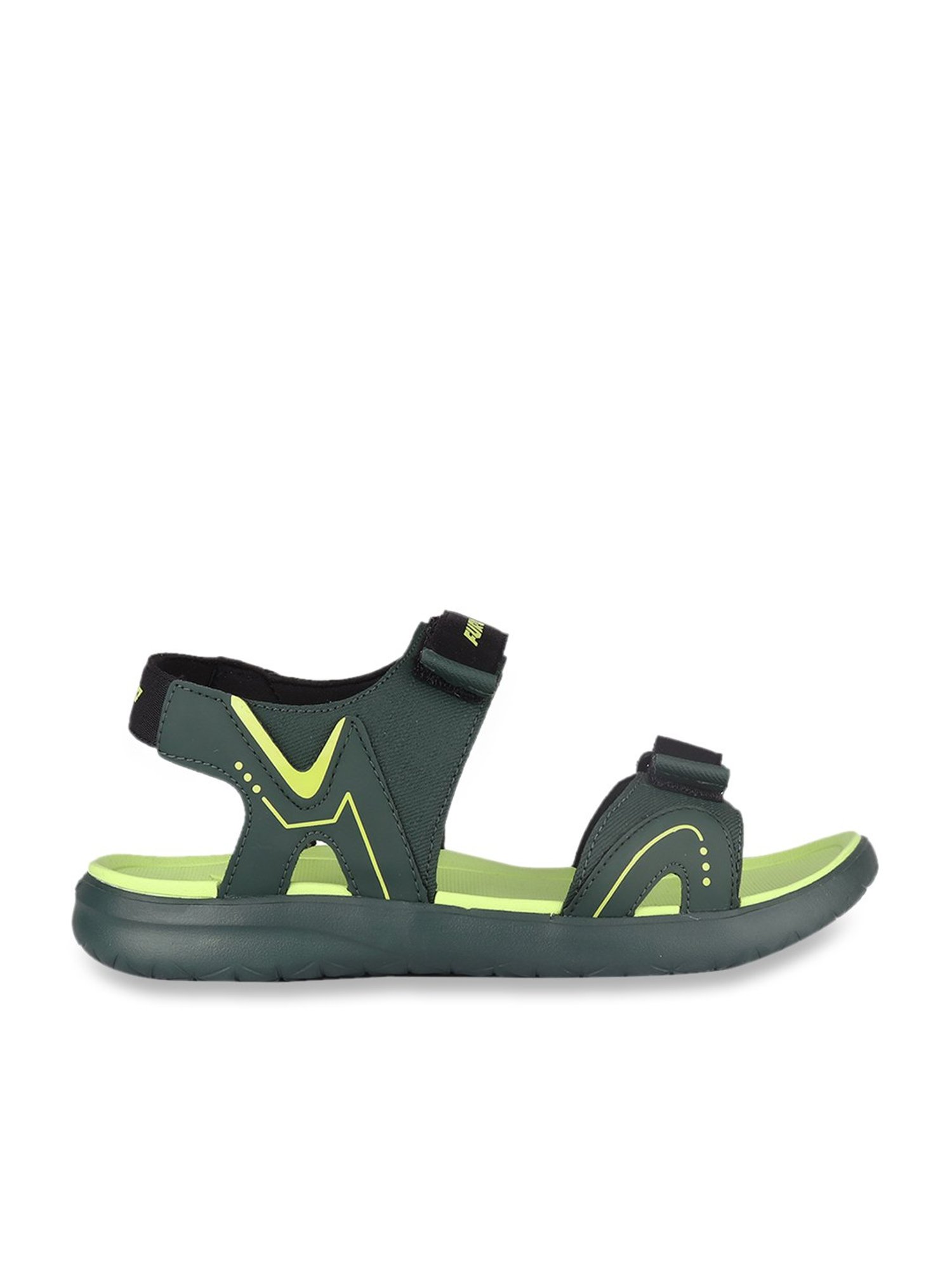 Furo by Red Chief Men's Forest Green Floater Sandals