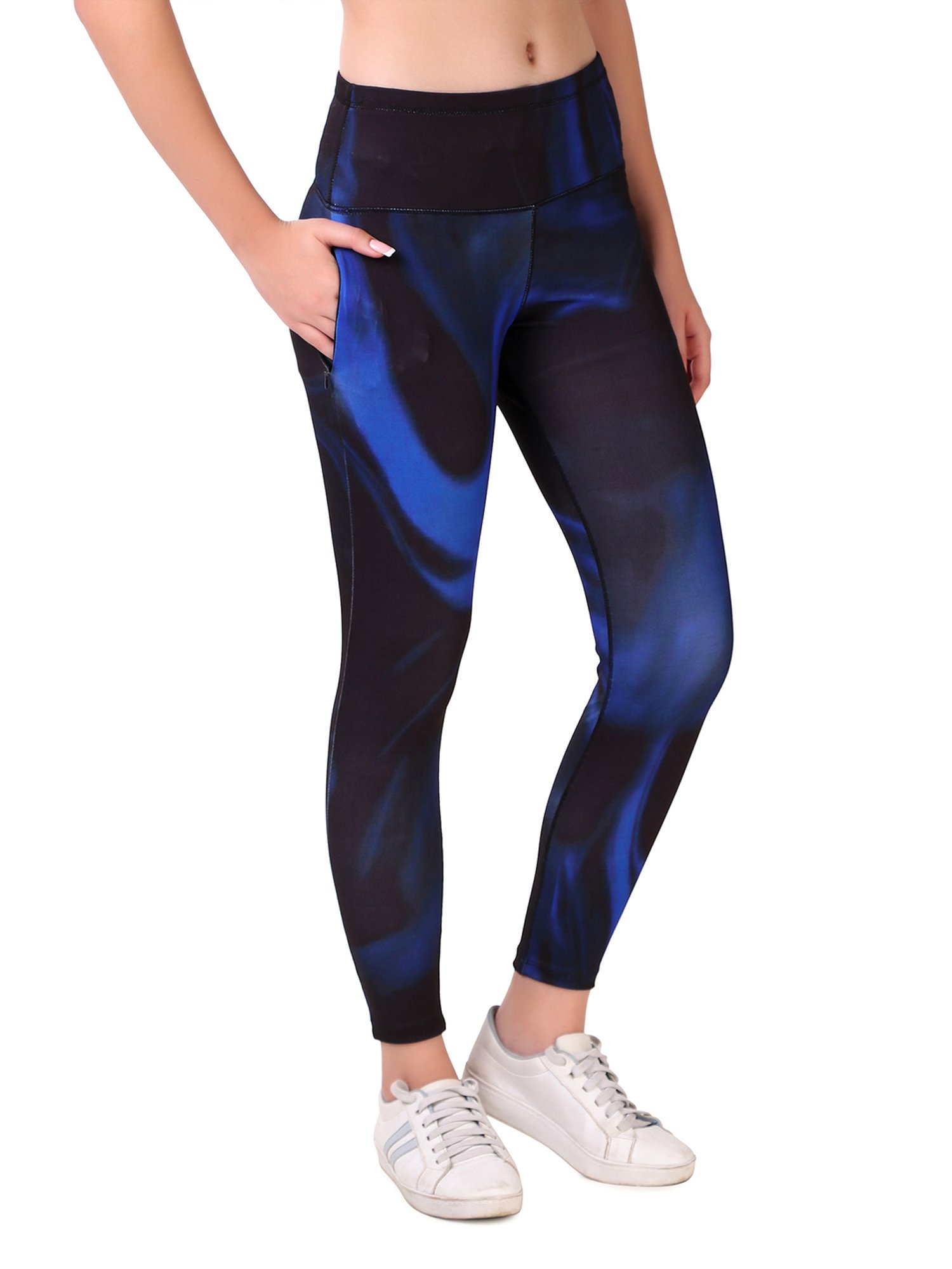 Vector X Navy Slim Fit High Rise Tights