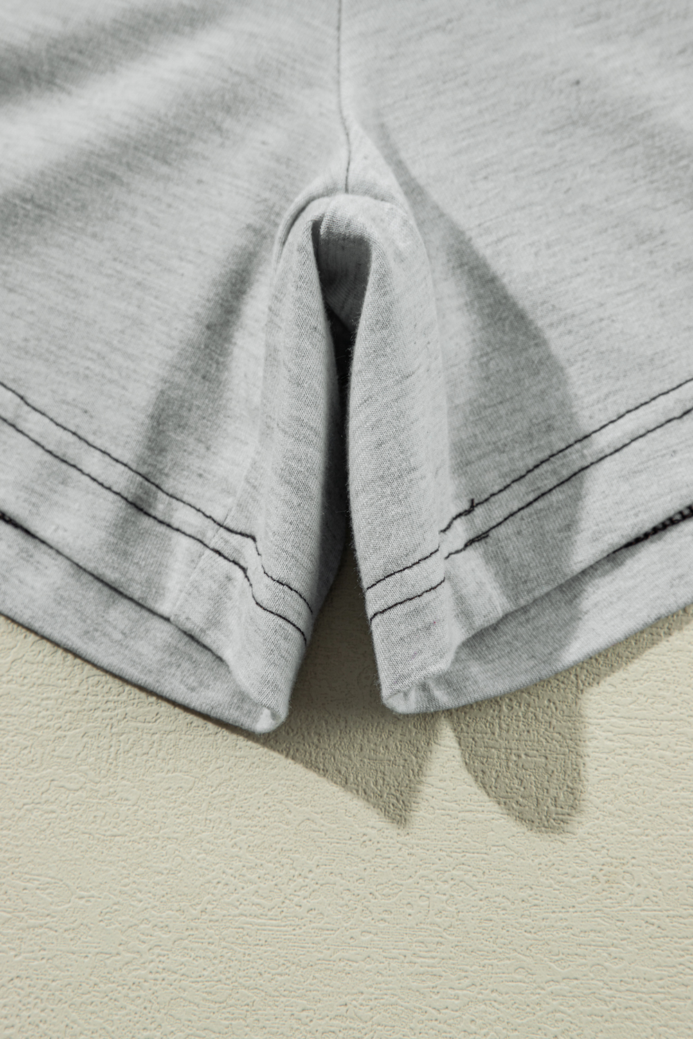 Rose Red Solid Waffle Knit Plus Size Two Piece Shorts Set