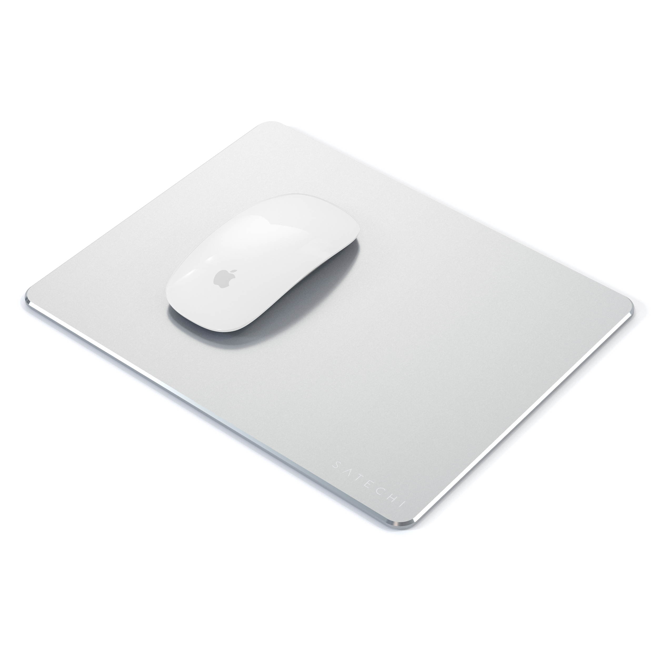Satechi Aluminum Mouse Pad with Non-Slip Rubber Base - Compatible with Computers, Laptops and Desktops