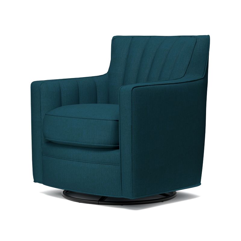 Zerk Swivel Armchair - Peacock Blue - Handy Living