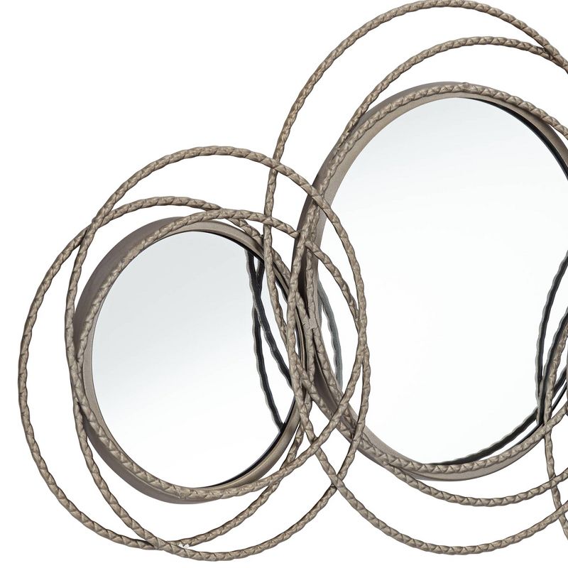 Newhill Designs Waverly 40 1/4"W Pewter Wire Metal Mirror Wall Art