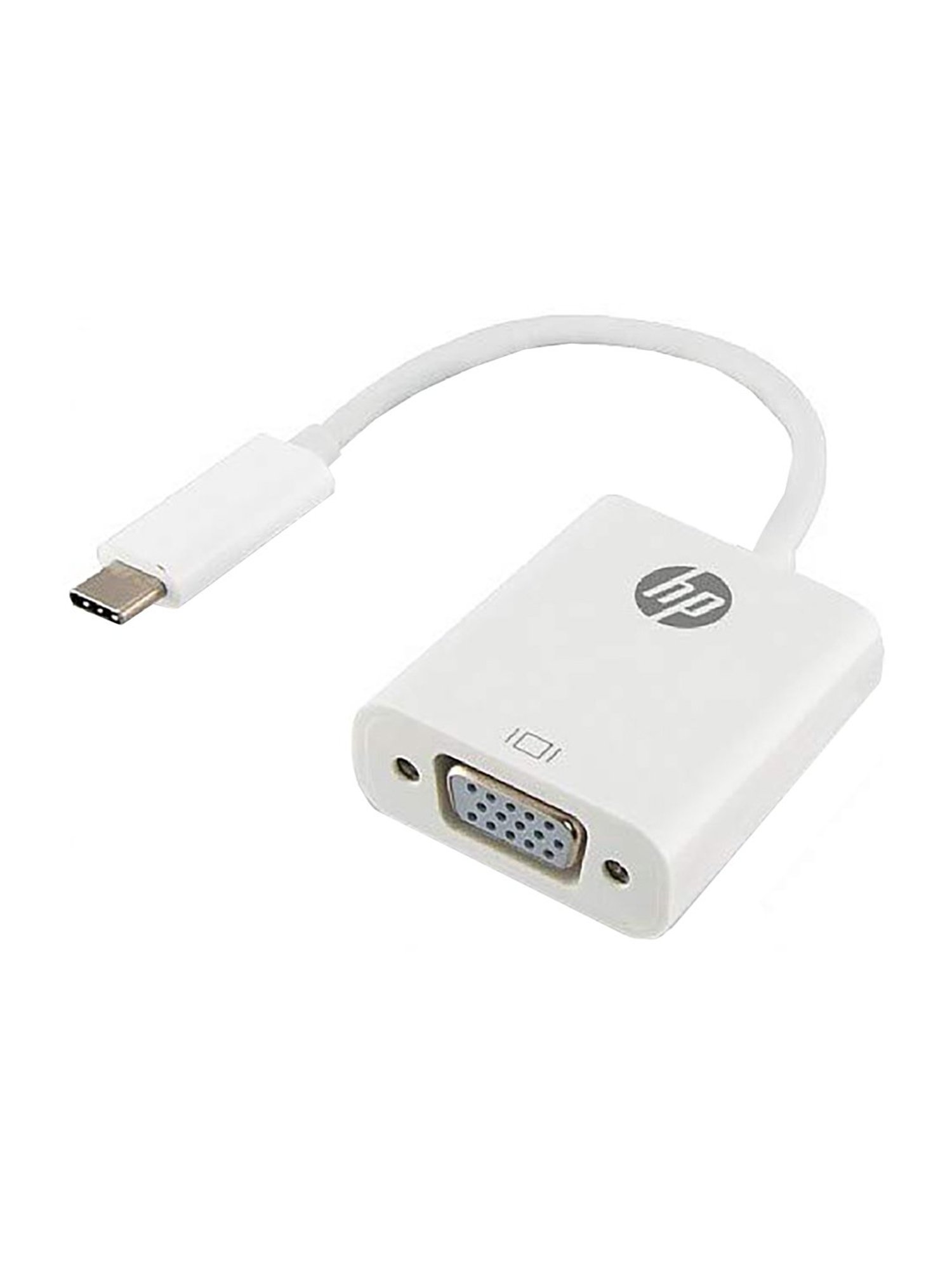 HP USB-C to VGA Adapter (HP037GBWHT0TW, White)