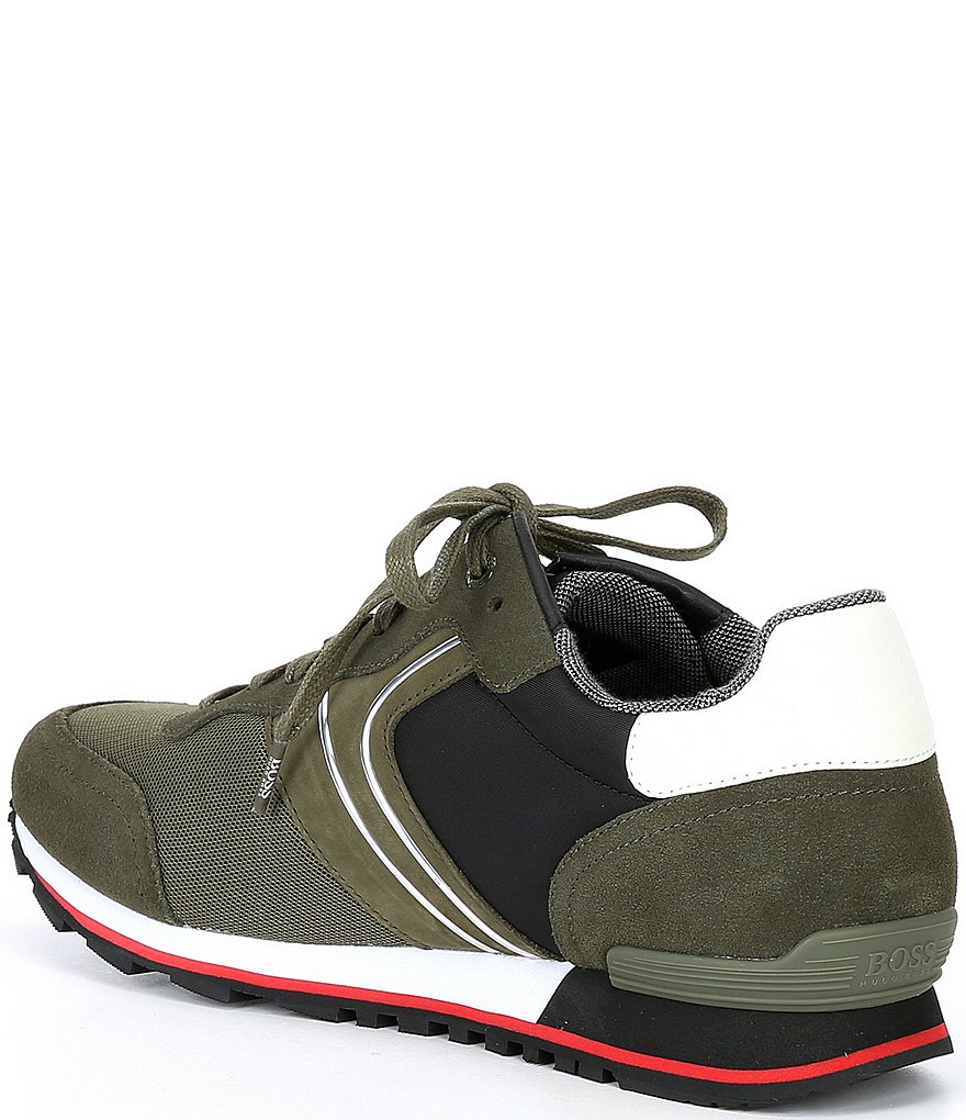 Hugo Boss Men's Parkour Suede Lace-Up Sneakers