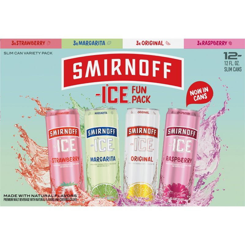 Smirnoff Ice Fun Pack - 12pk/12 fl oz Slim Cans