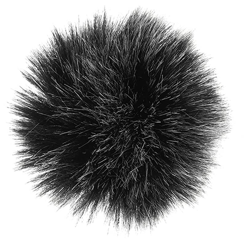 Outdoor Microphone Furry Windscreen Muff for Most Lavalier Microphones Lapel Headset Microphone Cover 2 Pack