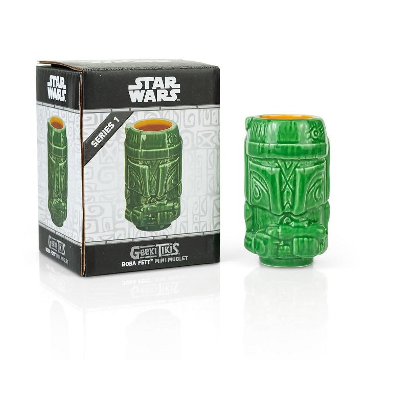 Beeline Creative Geeki Tikis Star Wars Boba Fett Ceramic Mini Muglet | Holds 2 Ounces