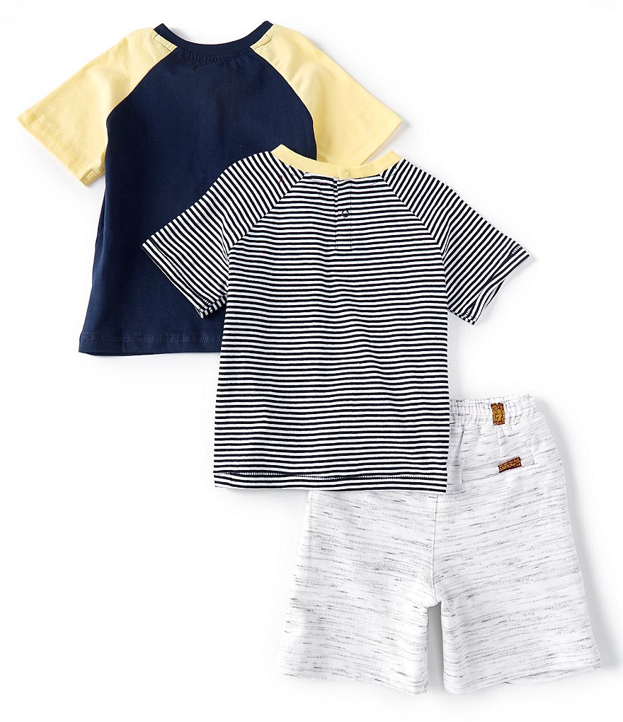 Kinetic by Class Club Little Boys 2T-7 Short-Sleeve Play Hard Performance Tee and Shorts Set