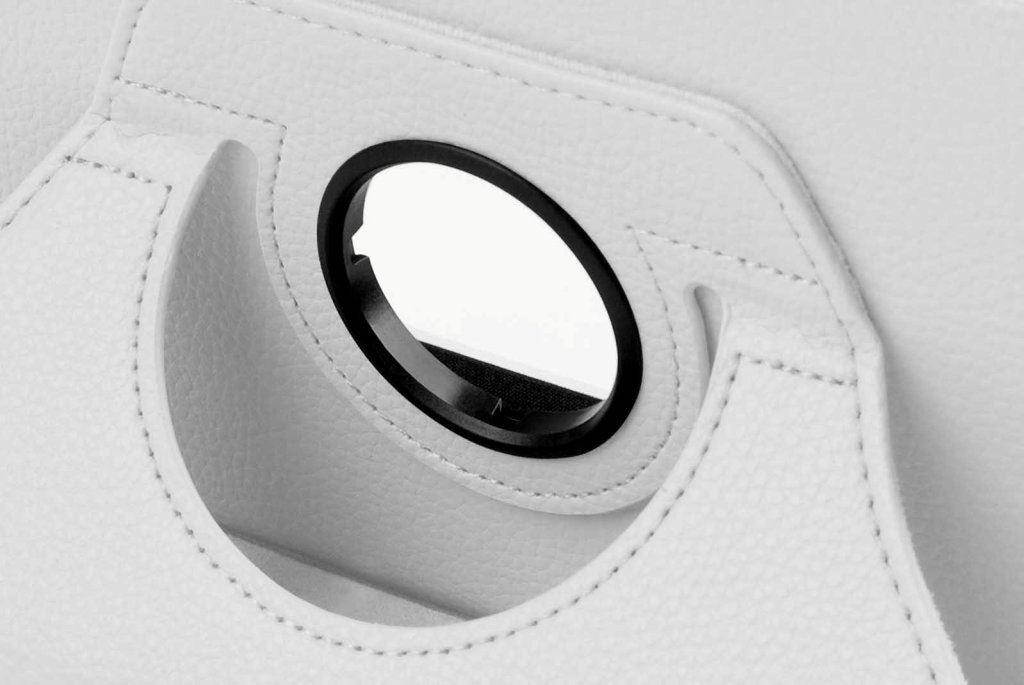 Hellfire Trading PU Leather Case 360 Rotating for Samsung Galaxy Tab 4 T330 8" - Hot Pink