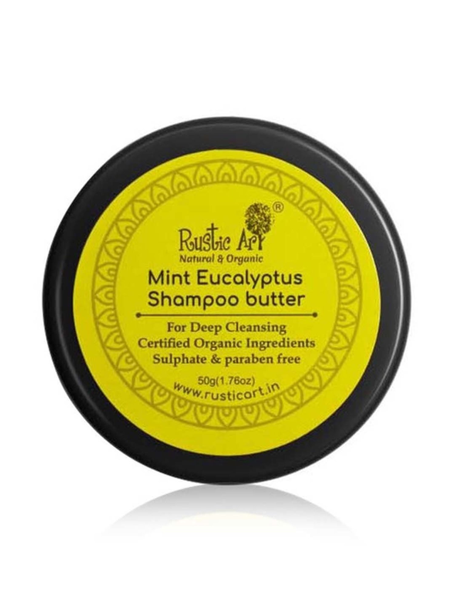 Rustic Art Mint Eucalyptus Shampoo Butter - 50 gm