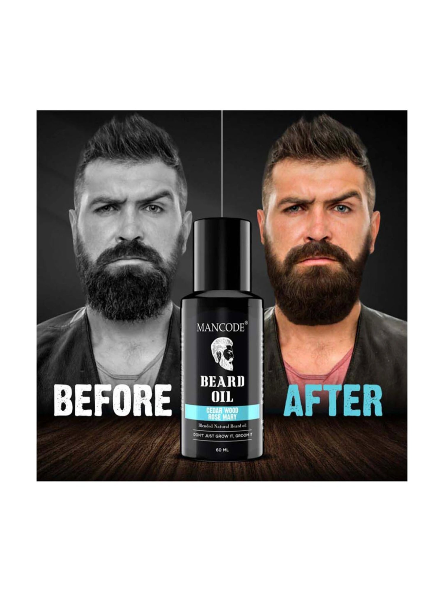 Mancode Beard Oil - Cedar Wood & Rose Mary - 60 ml