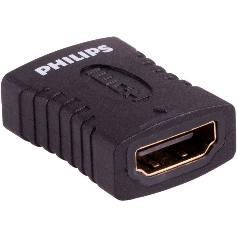 Philips HDMI Cable Extension Adapter, Full HD 1080P & 4K - Black