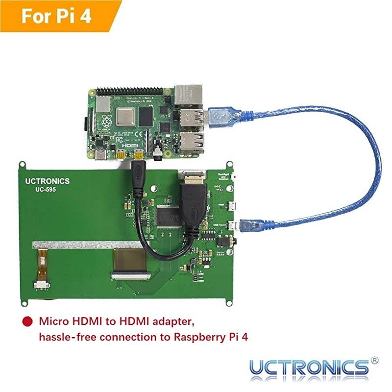 7 Inch IPS Touchscreen for Raspberry Pi with Prop Stand 1024&times;600 Capacitive HDMI LCD Monitor Portable Display for Raspberry Pi 4 3 B+ Windows 10 8 7 Free Driver