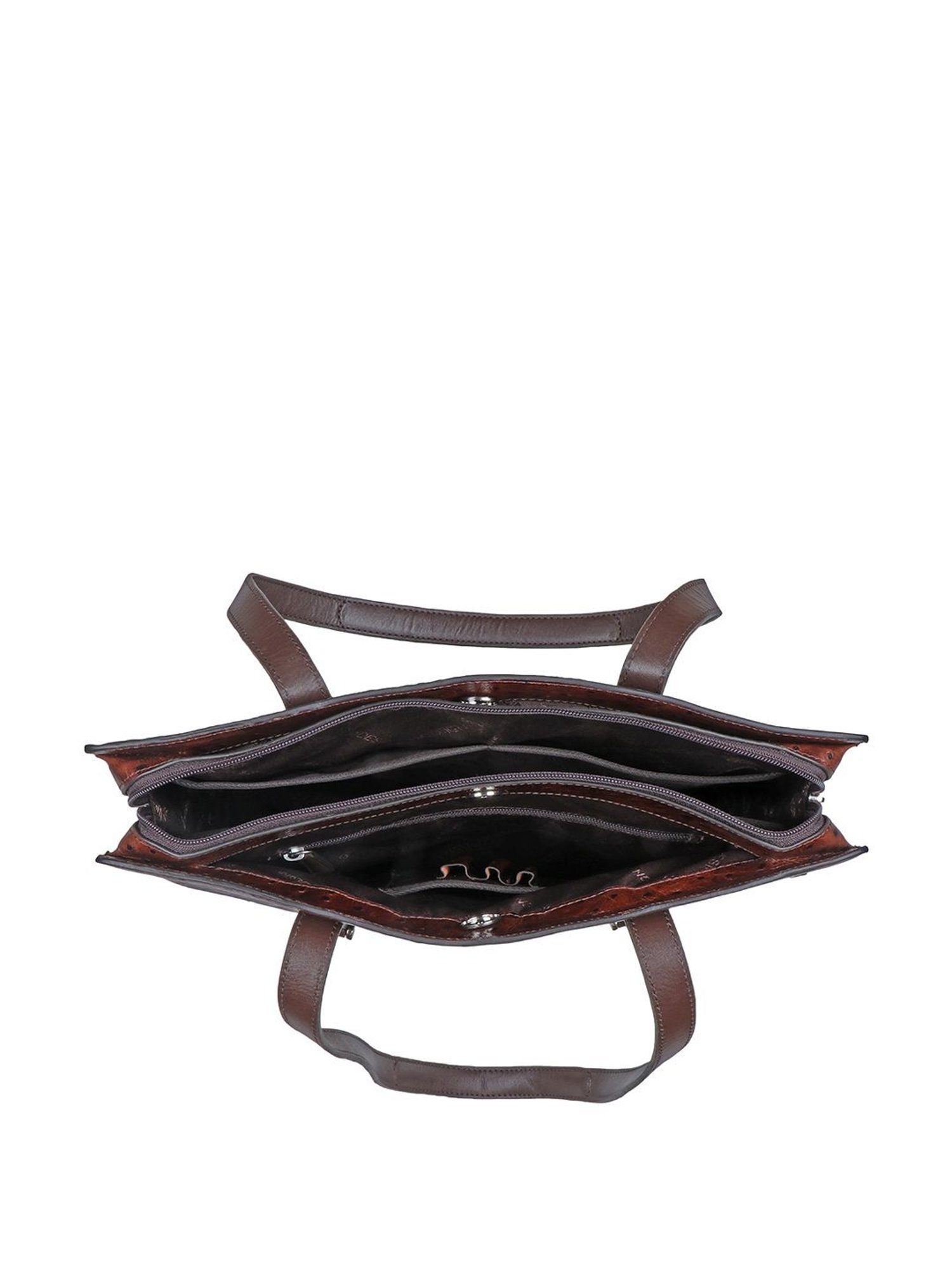 Hidesign Gatwick-04 Brown Textured Laptop Bag