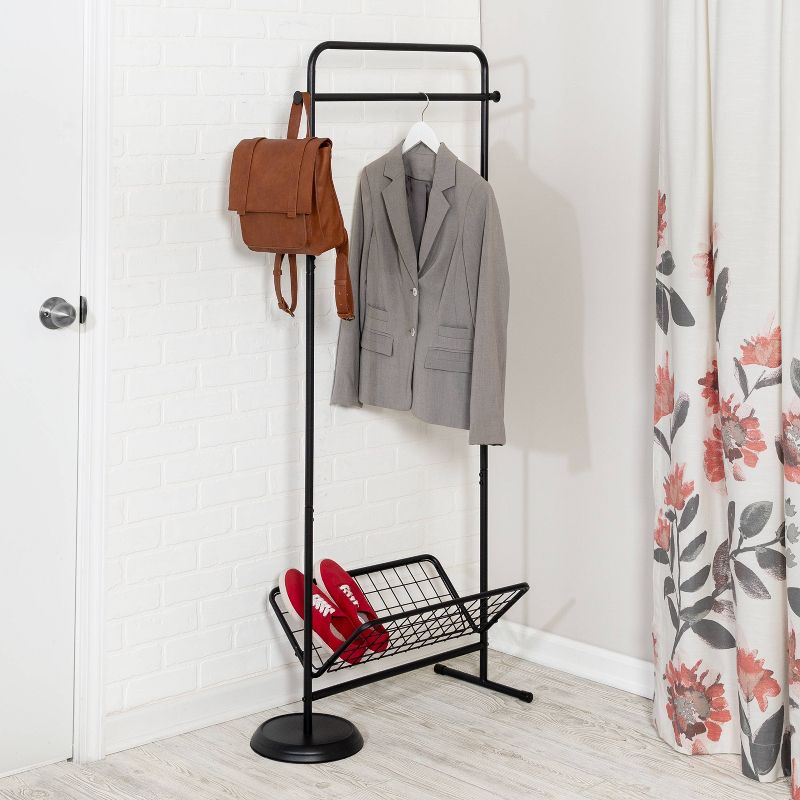 Honey-Can-Do Entryway Garment Rack Natural