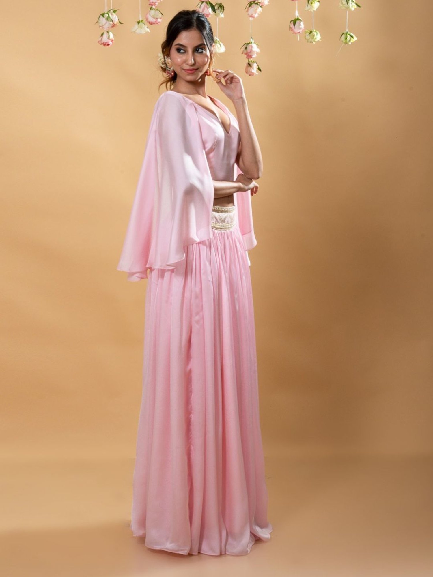 Monk and Mei Sitara Multi Roshni Silk Lehenga Set