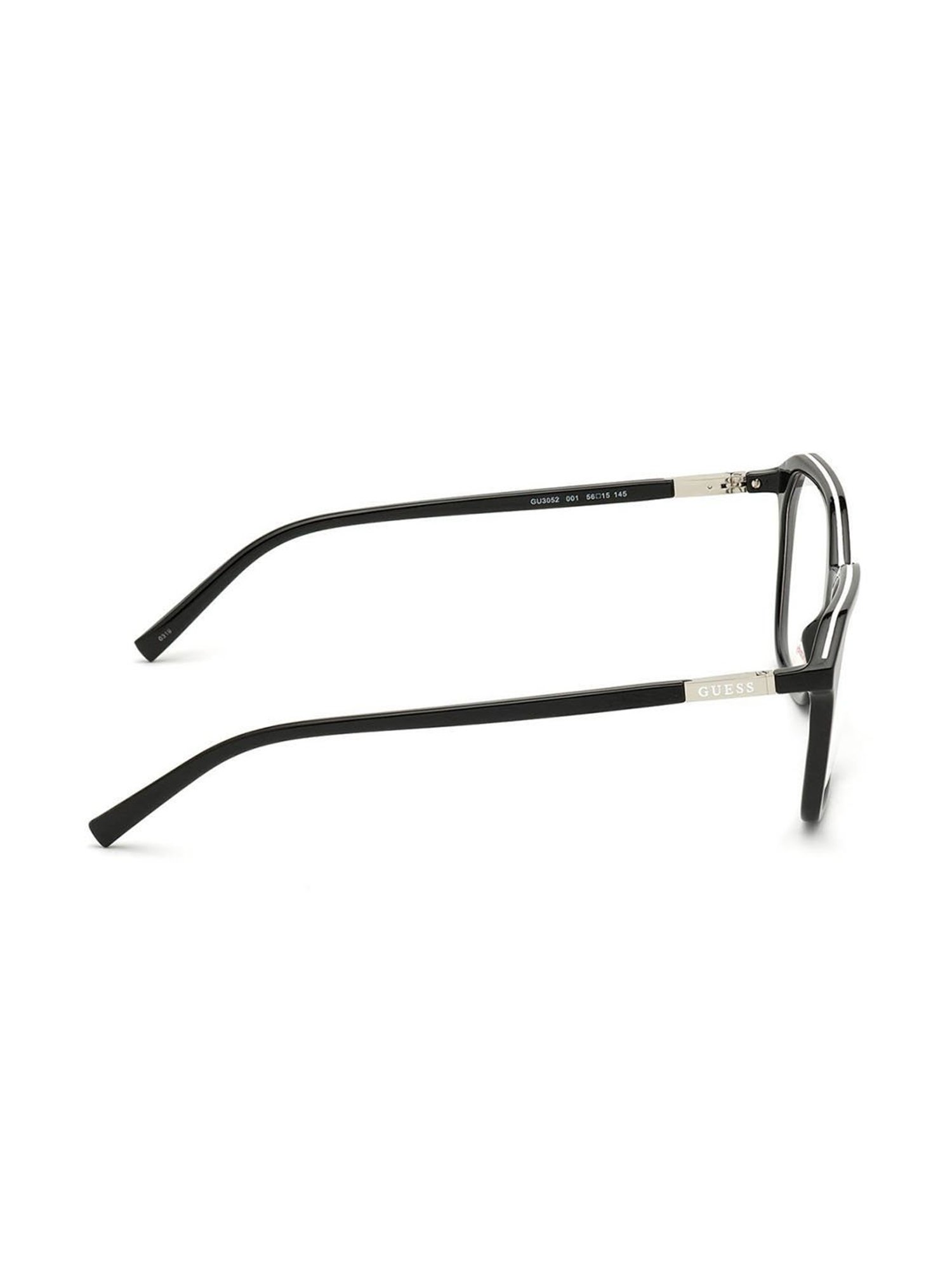 Guess Black Beveled Unisex Eye Frames