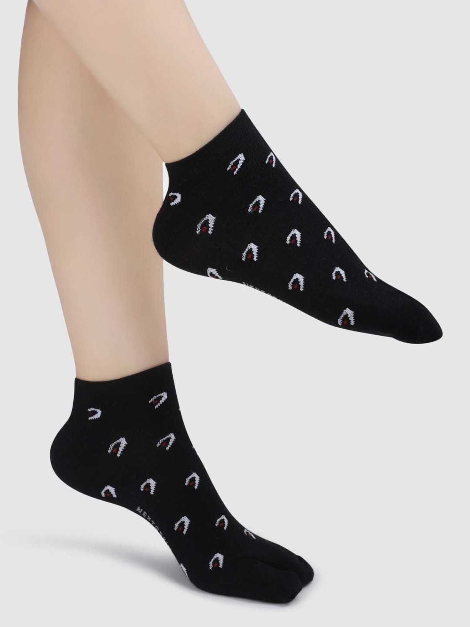 NEXT2SKIN Assorted Color Cotton Ankle Socks - Pack Of 6