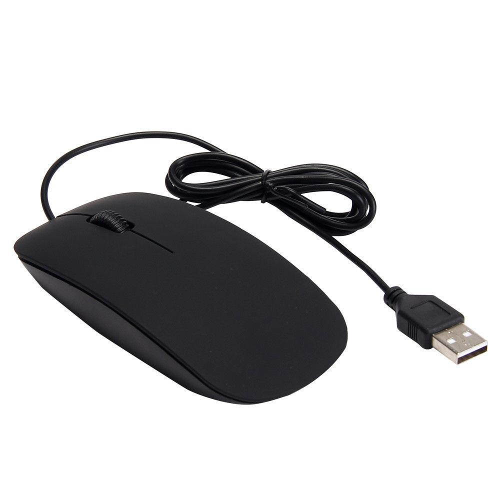 Ultra-thin Slim 1200 DPI USB Wired Optical Office Mice Mouses For PC Computer