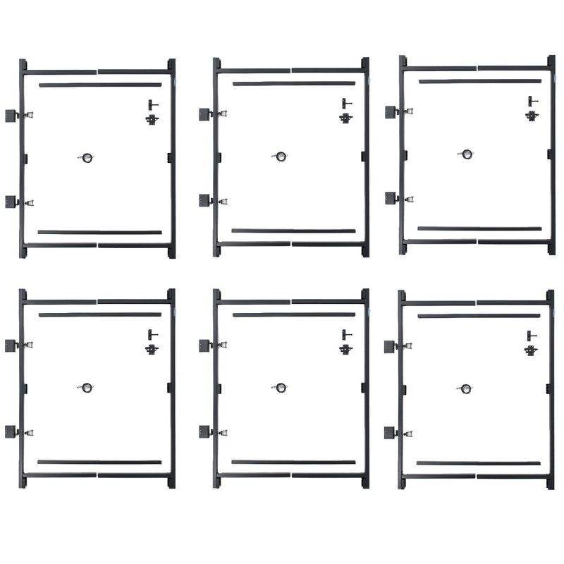 Adjust-A-Gate Steel Frame Gate Kit, 36"-60" Wide Opening Up To 7' High (6 Pack)
