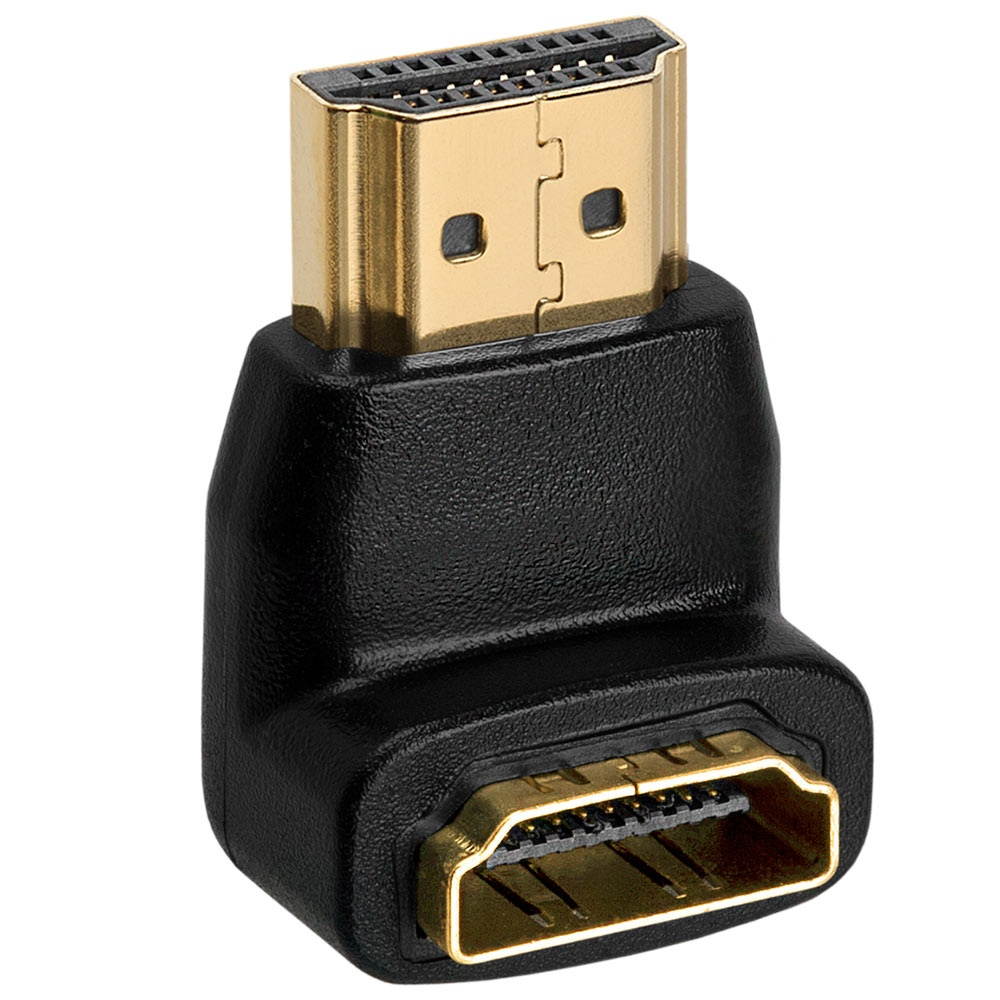 Cmple - HDMI Male to Female Port Saver -90 Degree