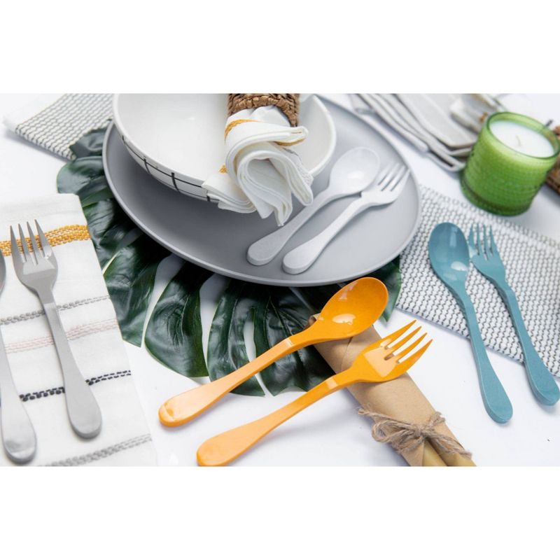 Knork 3pc Bamboo Eco Travel Silverware Set