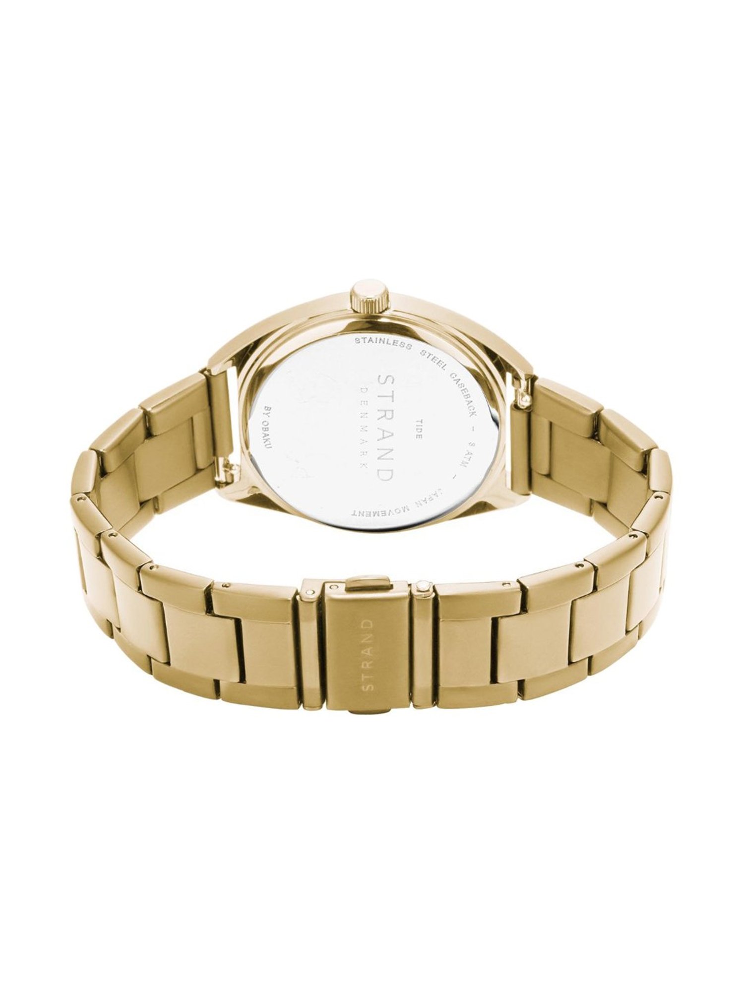 STRAND by Obaku S719LXGGSG Tide Cider Analog Watch for Women