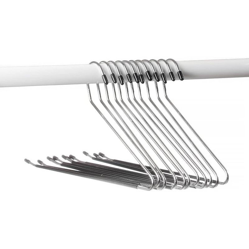 Homeitusa 12 Pack Ended Pants Hangers - Black