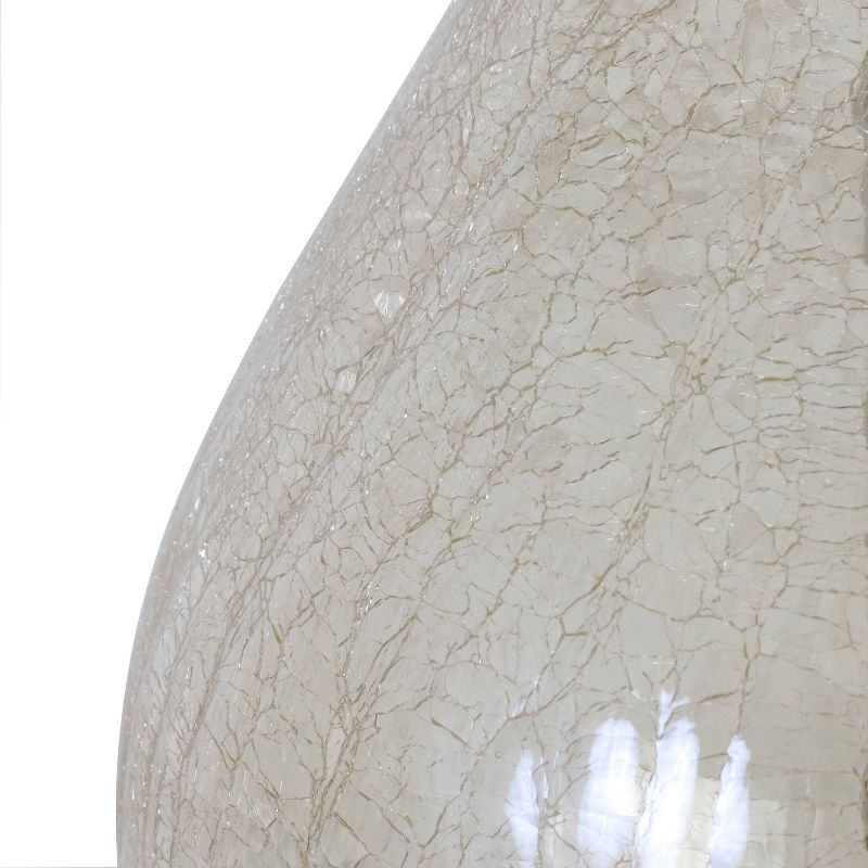 22.5" Set of 2 Crackled Teardrop Table Lamp Iridescent Gold - Decor Therapy