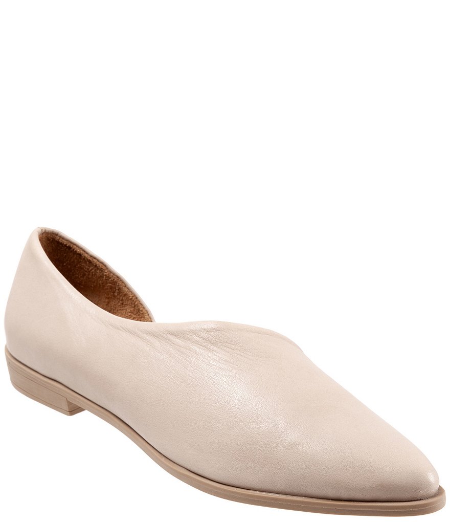 Bueno Brandi Asymmetric Leather Slip-On Loafers