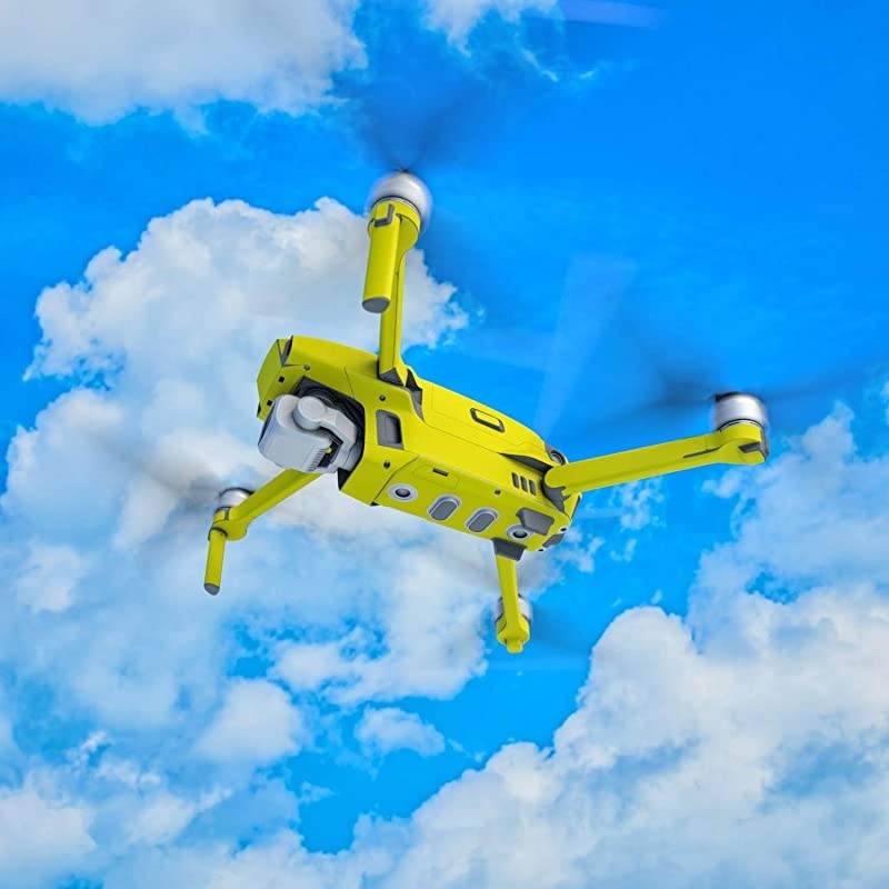 State Yellow Decal Kit for DJI Mavic 2Zoom Drone Includes 1 x DroneBattery Skin + Controller Skin