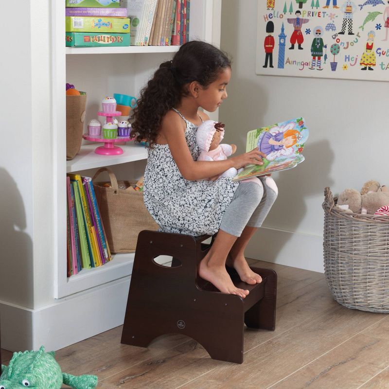 KidKraft Two Step Stool - Espresso
