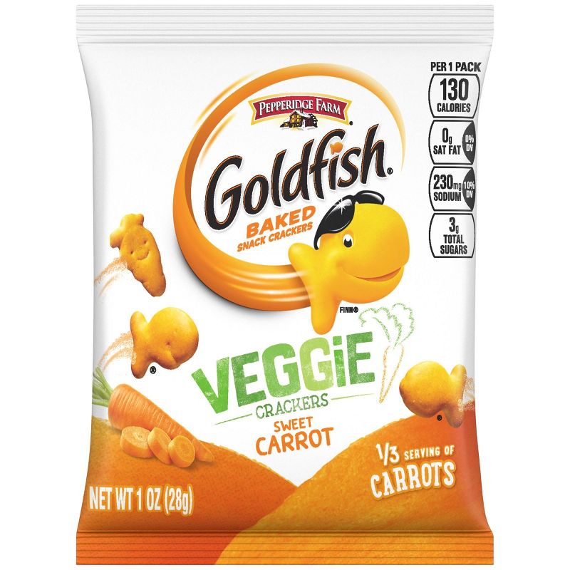 Goldfish Veggie 1oz Single Serve Carrot - 1oz