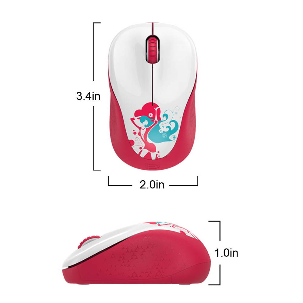 Forter V10 2.4GHz Wireless Mouse Portable 1500 DPI Mice 3 Buttons Office Games Mouse Power Saving For Laptop Gaming Lover