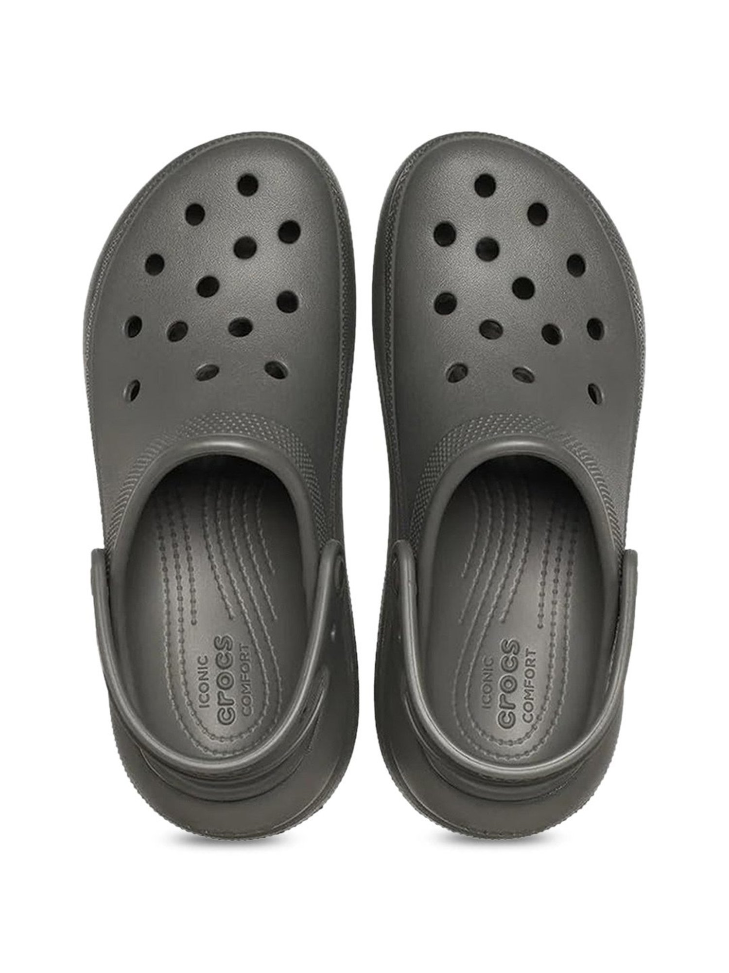 Crocs Men's Classic Crush Black Back Strap Clogs
