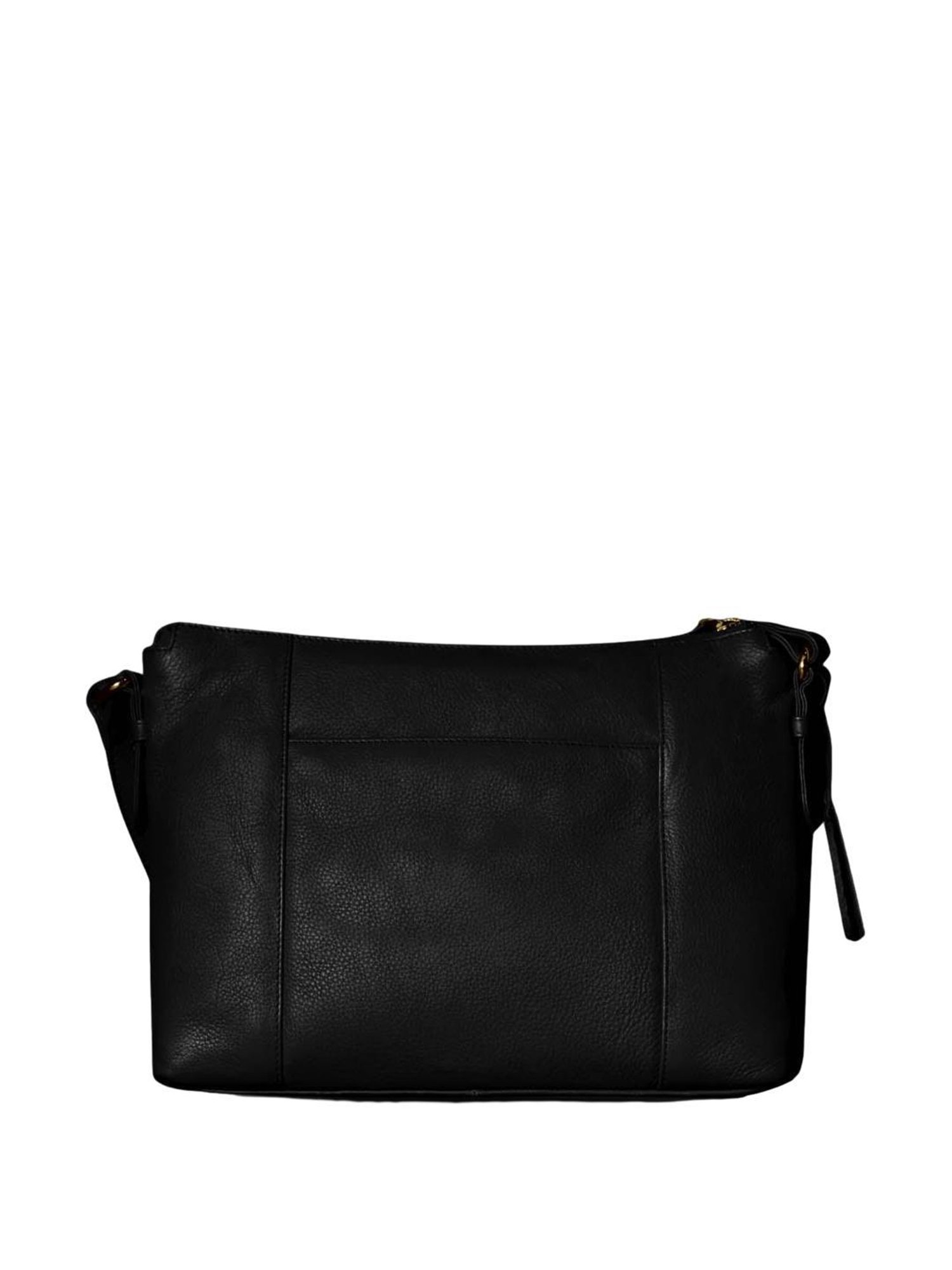 Tortoise Go Everywhere Jayna Black Solid Medium Cross Body Bag