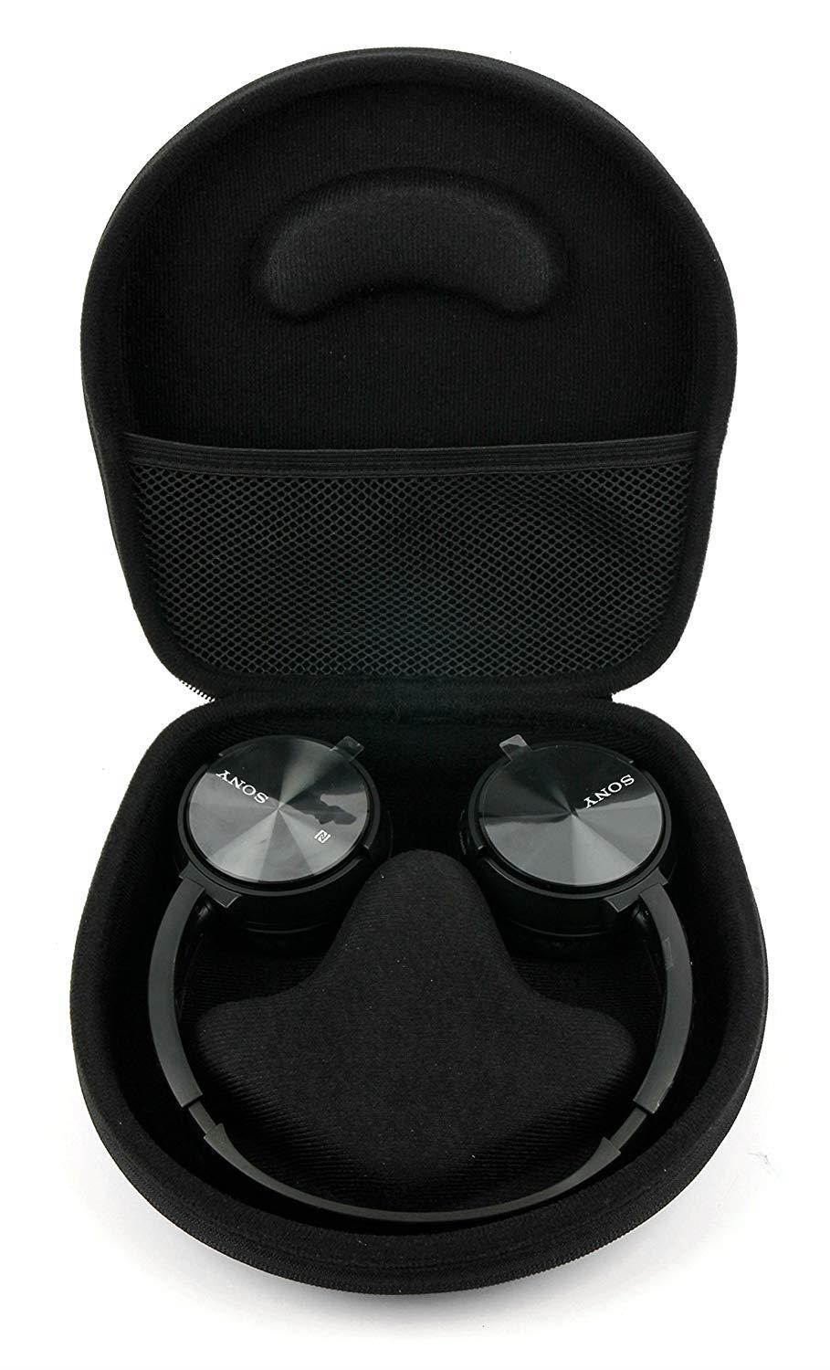 DURAGADGET Hard 'Shell' EVA Headphone Case (Black) - Compatible with Sony MDR-ZX770BN | MDR-ZX330BT Bluetooth Headphones