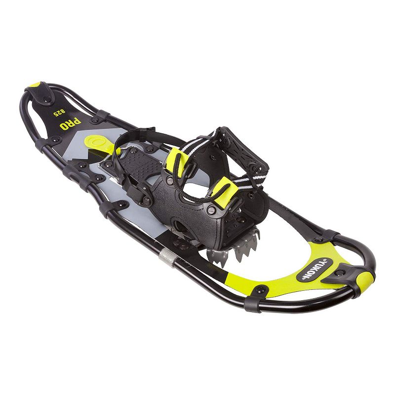 Yukon Charlie's Pro Series Heavy Duty Men's Snowshoe Kit w/ Poles and Bag, Black/Yellow