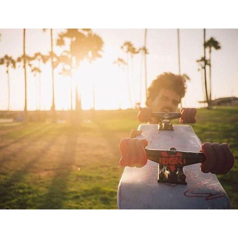 Shark Wheel California Roll 60mm 78A Wheels, Red + Shiver Abec 7 Bearings